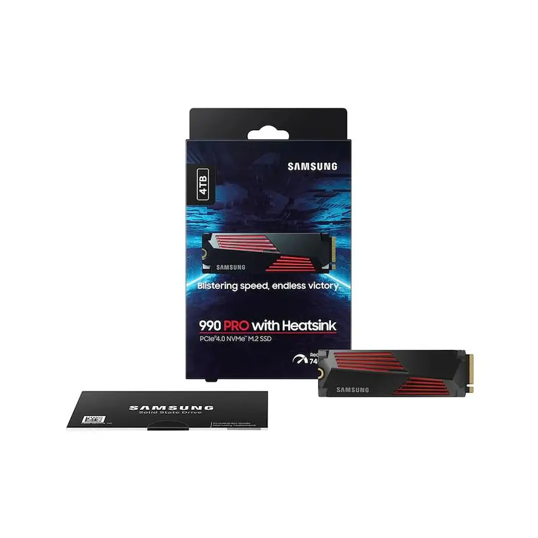 Samsung 990 PRO HeatSink SSD 4TB PCIe 4.0 NVMe M.2 3