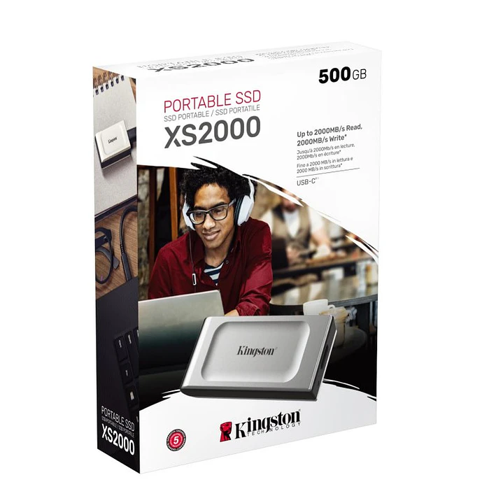 Kingston XS2000 Portable SSD 500Gb USB 3.2 tipo-C 3