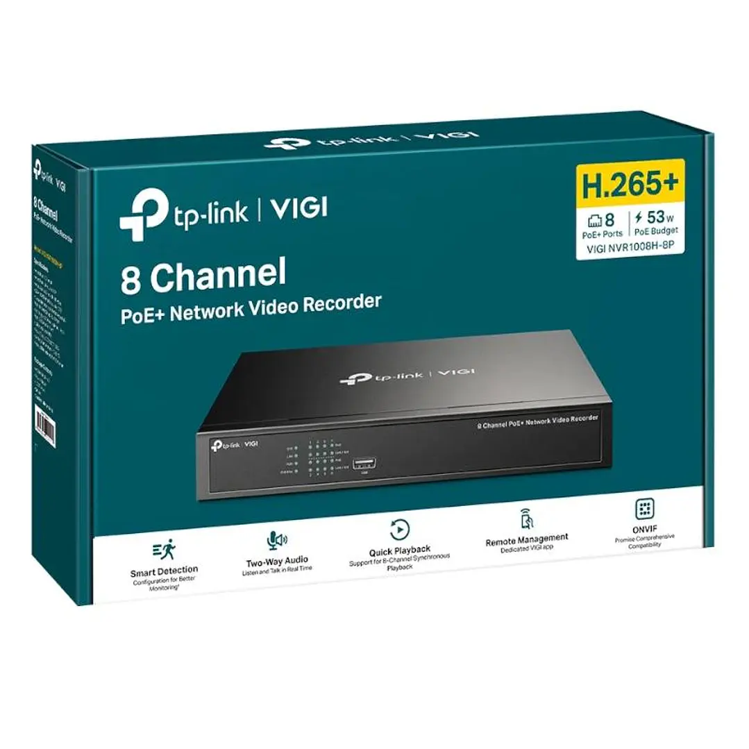 VIGI NVR1008H-8P Grabador IP Rack 01 HDD 08 C 4