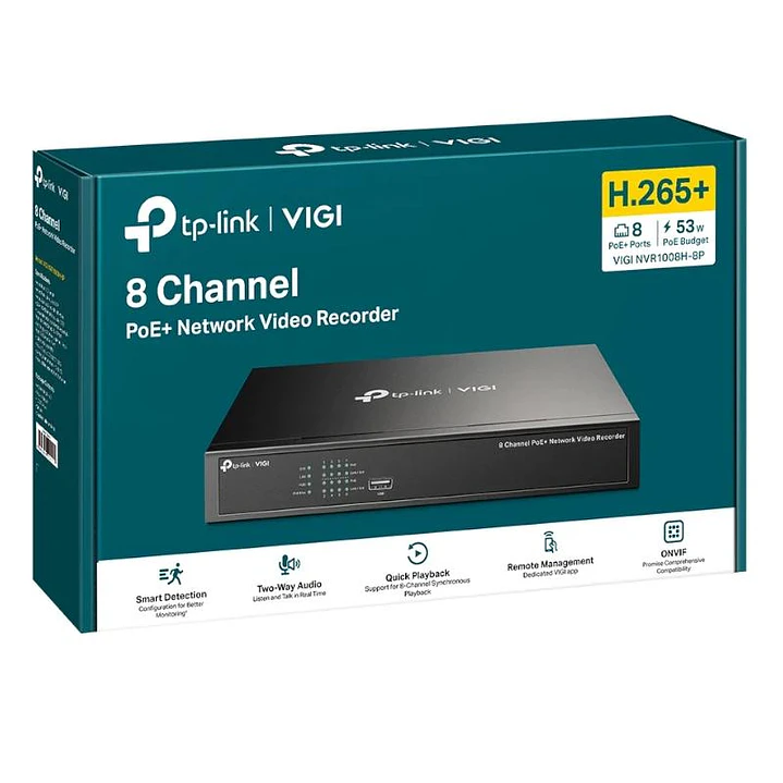 VIGI NVR1008H-8P Grabador IP Rack 01 HDD 08 C 4