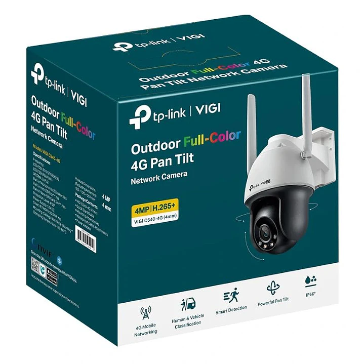 VIGI Cámara IP PT C540-4G 4MP Plástico Full-Color 3