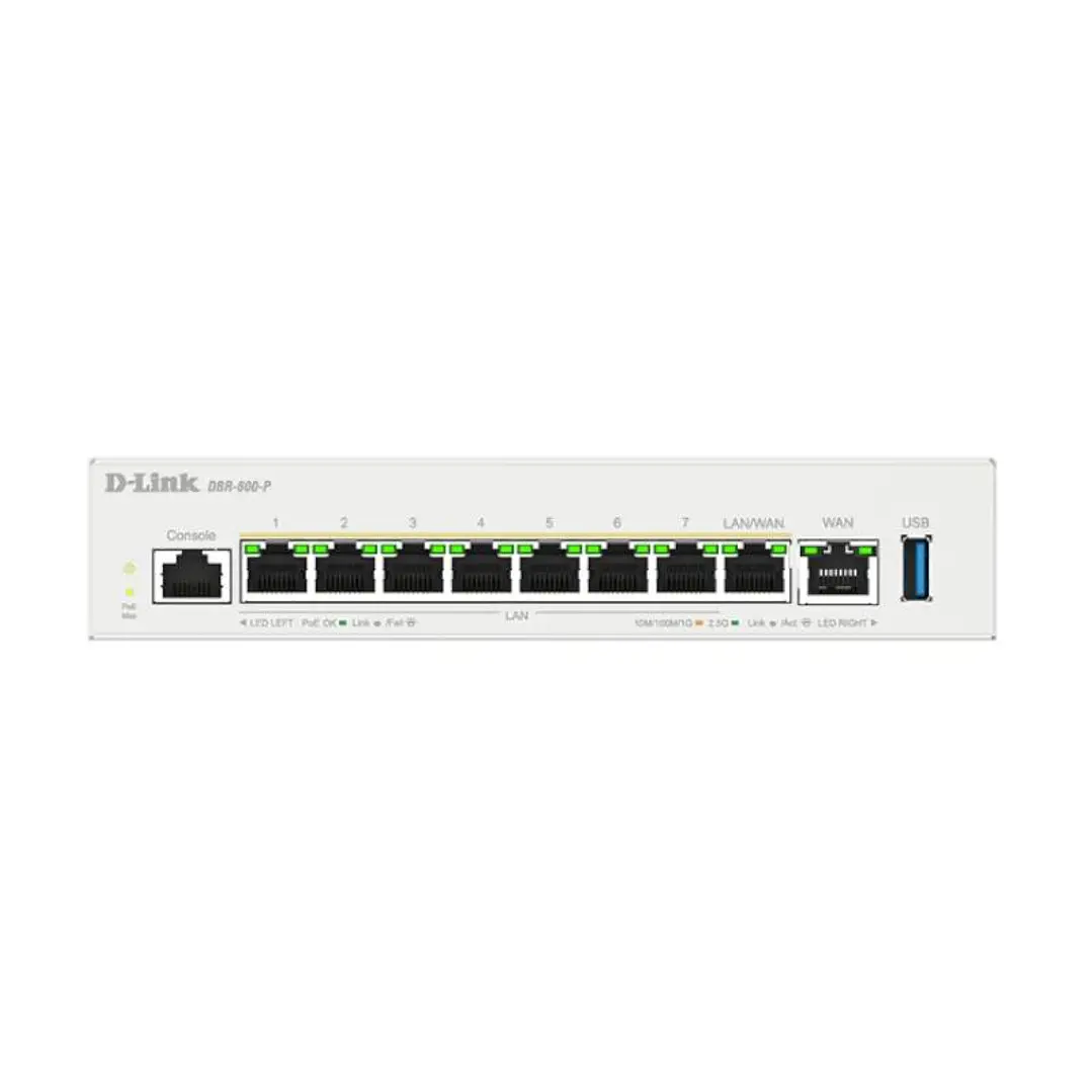 D-Link DBR-600-P Router PoE 9x2.5G 120W 4