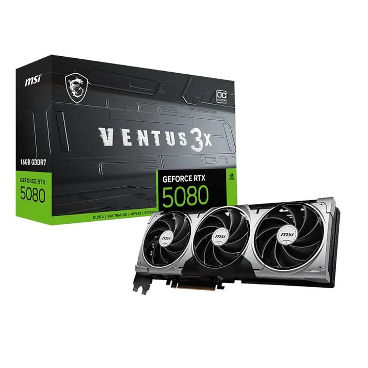 MSI VGA NVIDIA RTX 5080 16G VENTUS 3X OC DDR7 1