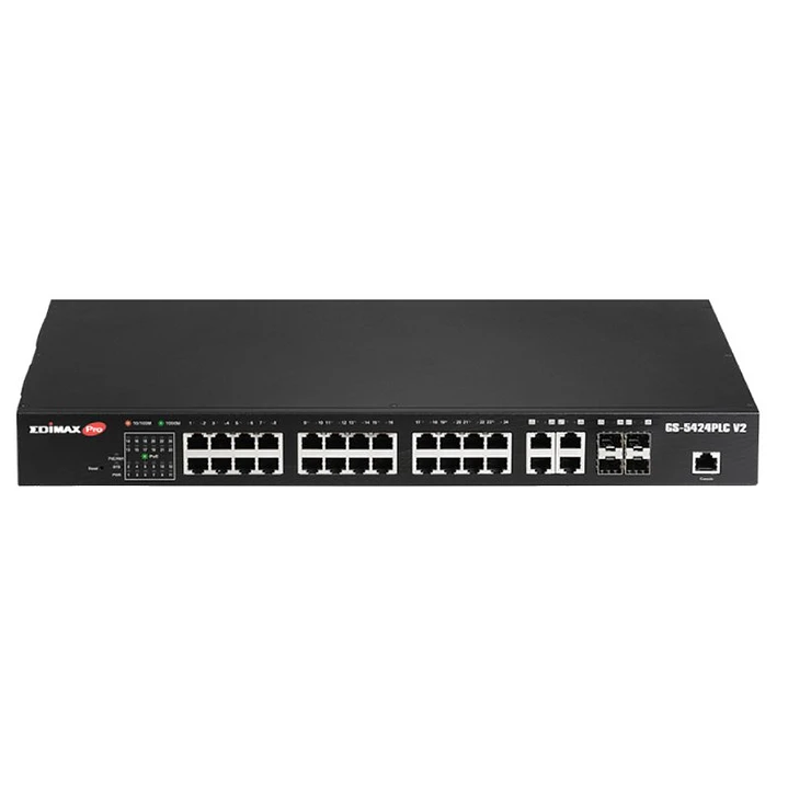 Edimax PRO GS-5424PLC V2 Switch 24xGB PoE+ 4xSFP 1