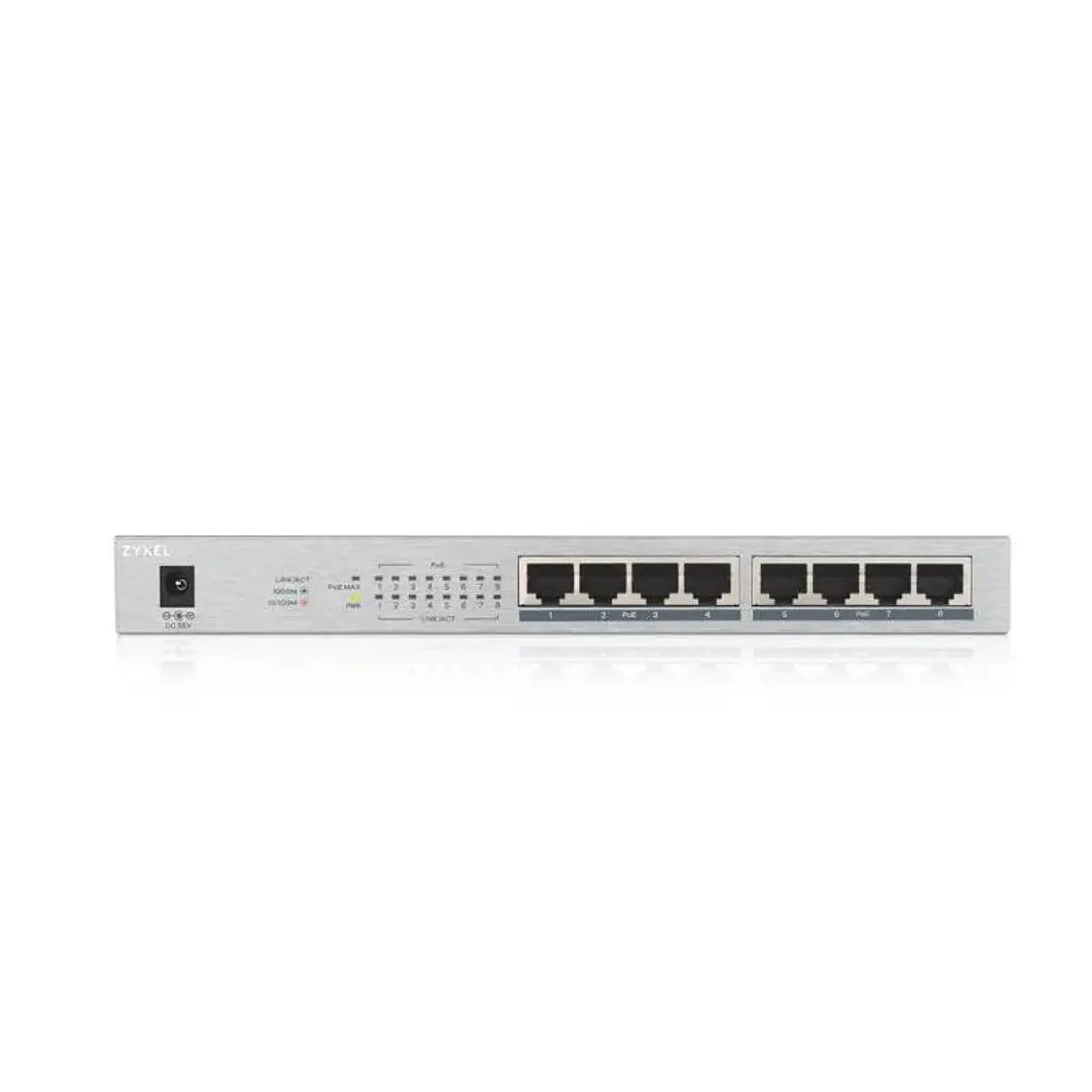 Zyxel GS1008-HP Switch 8xGb PoE+ 60W Desktop 3