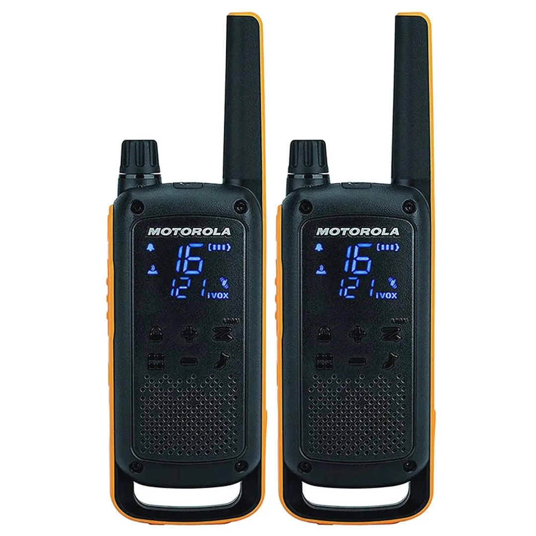 MOTOROLA T82 Walkie Talkie 10Km 16CH Pack Duo 1