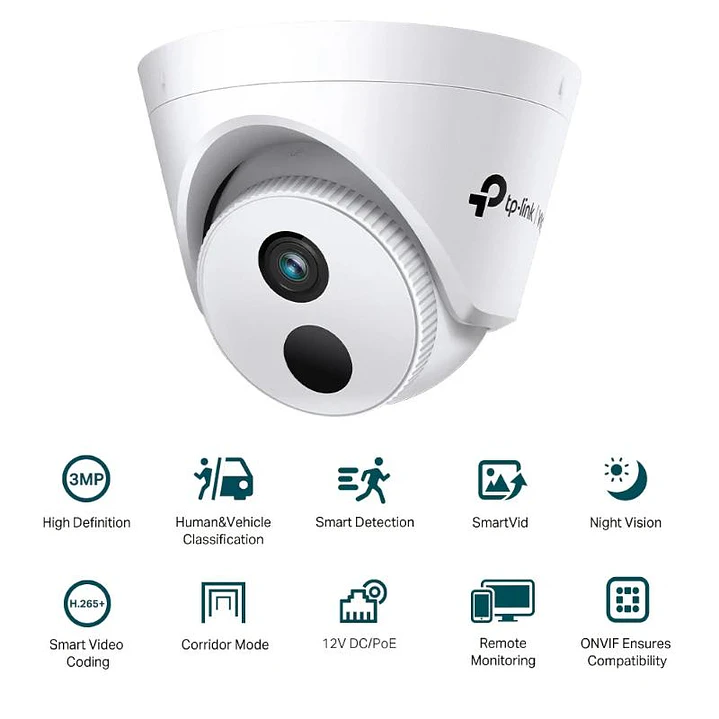 VIGI Cámara IP Turret C430I 3MP Plástico IR 4mm 2