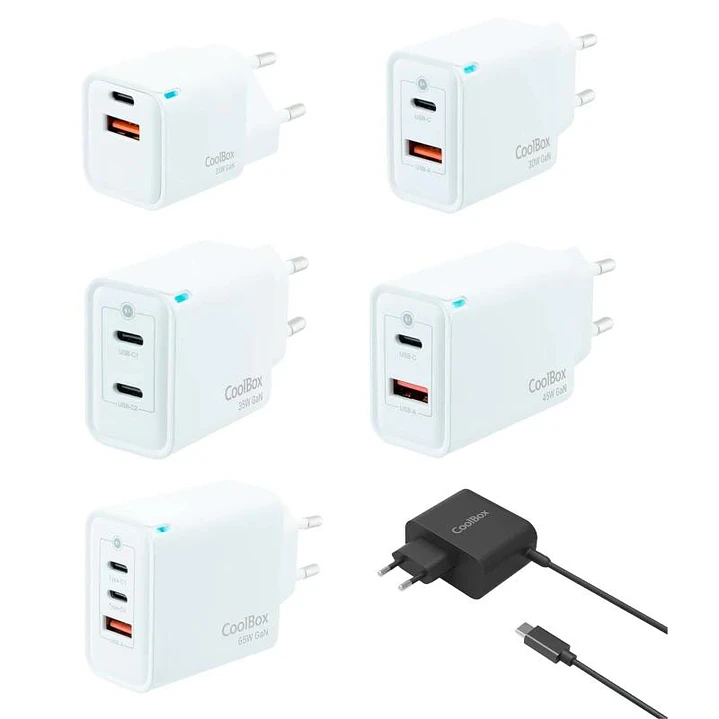 COOLBOX PACK 12 CARGADORES GAN2 + EXPOSITOR 2