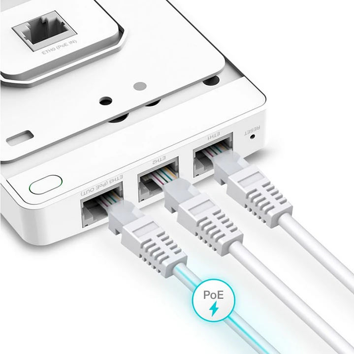 TP-Link EAP615-Wall AP WiFi6 AX1800 Dual 4xGbE 3