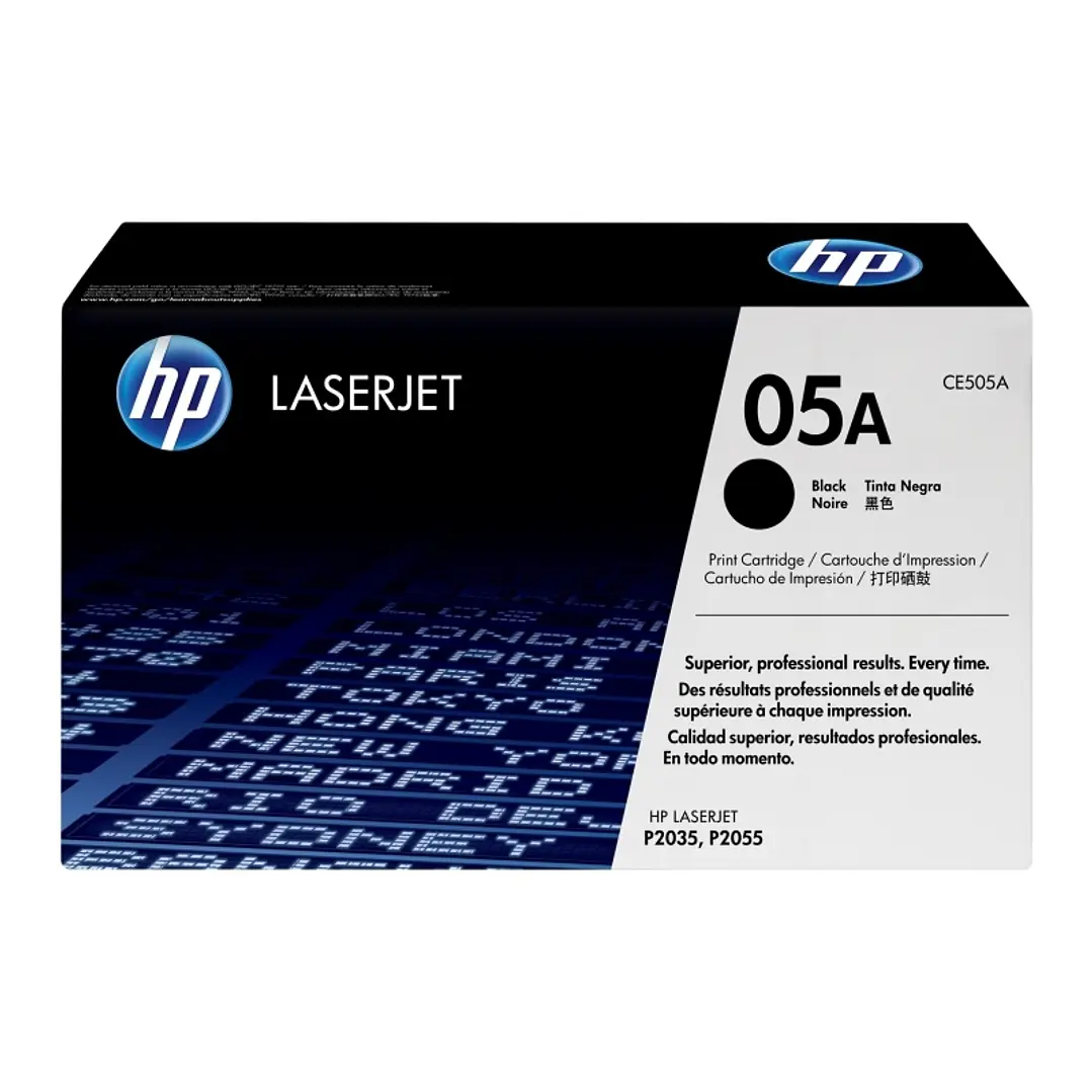 HP Tóner CE505A Negro 1