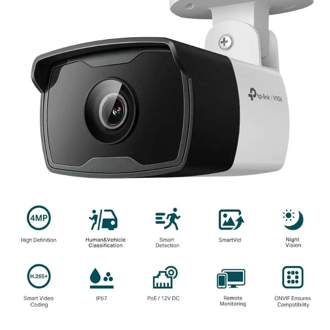 VIGI Cámara IP Bullet C340I 4MP Plástico IR 2.8mm 2