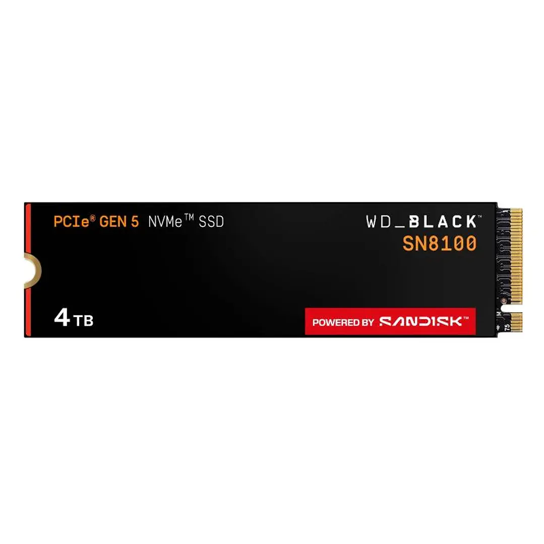 WD Black SN8100 SSD 4TB PCIe Gen5x4 14900 MB-s 4