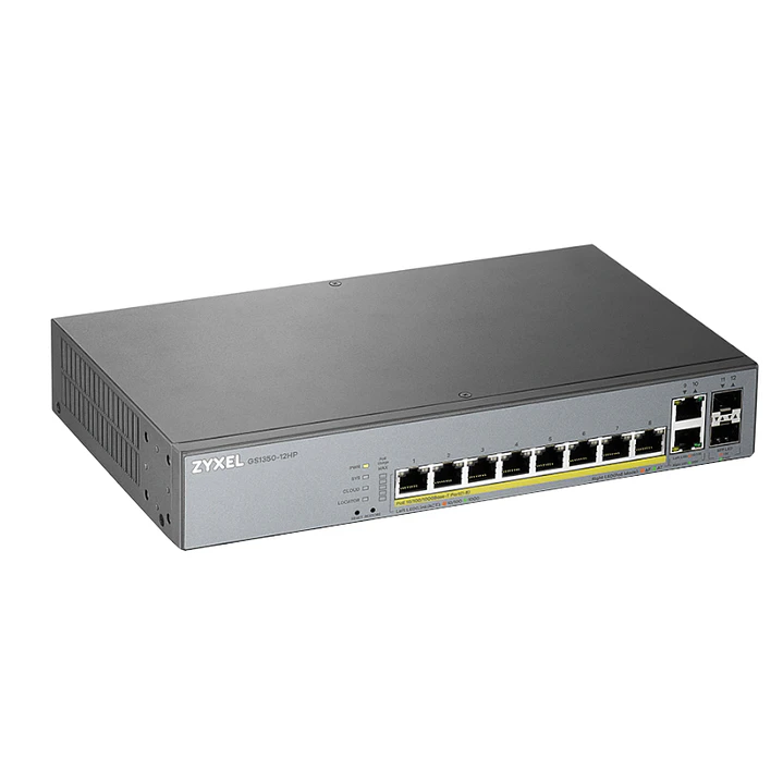 ZyXEL GS1350-12HP Switch 10xGB PoE 2xSFP 130W 4