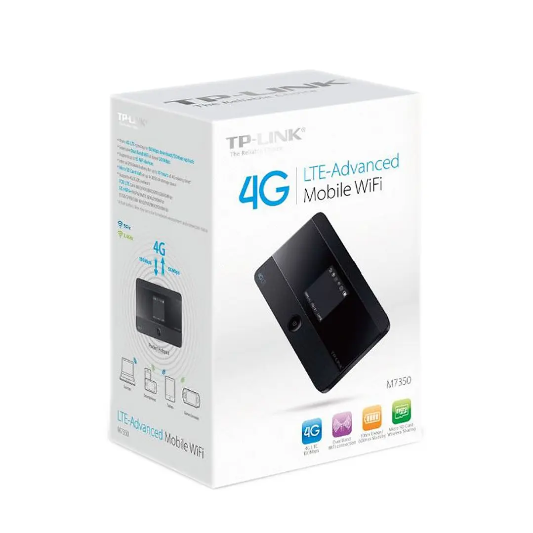 TP-LINK M7350 Router Movil 4G WiFi N150 3