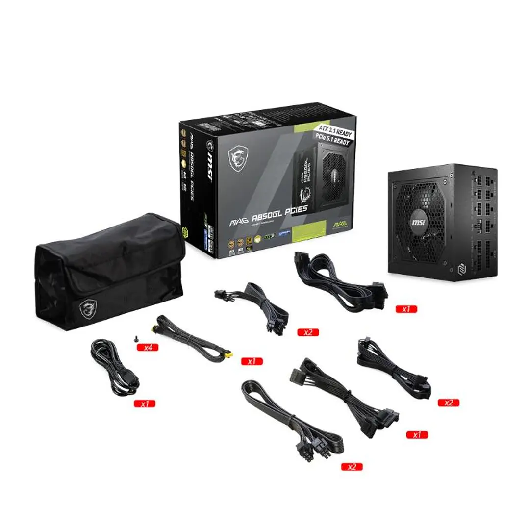 MSI Fuente Alimentación MAG A850GL PCIE5 II 850W 4