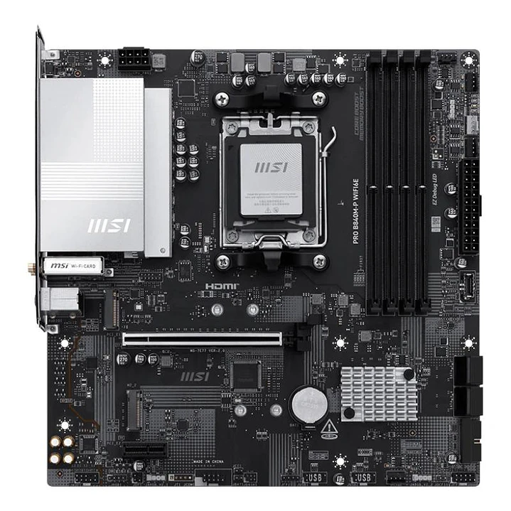 MSI Placa Base PRO B840M-P WIFI6E DDR5 mATX 2