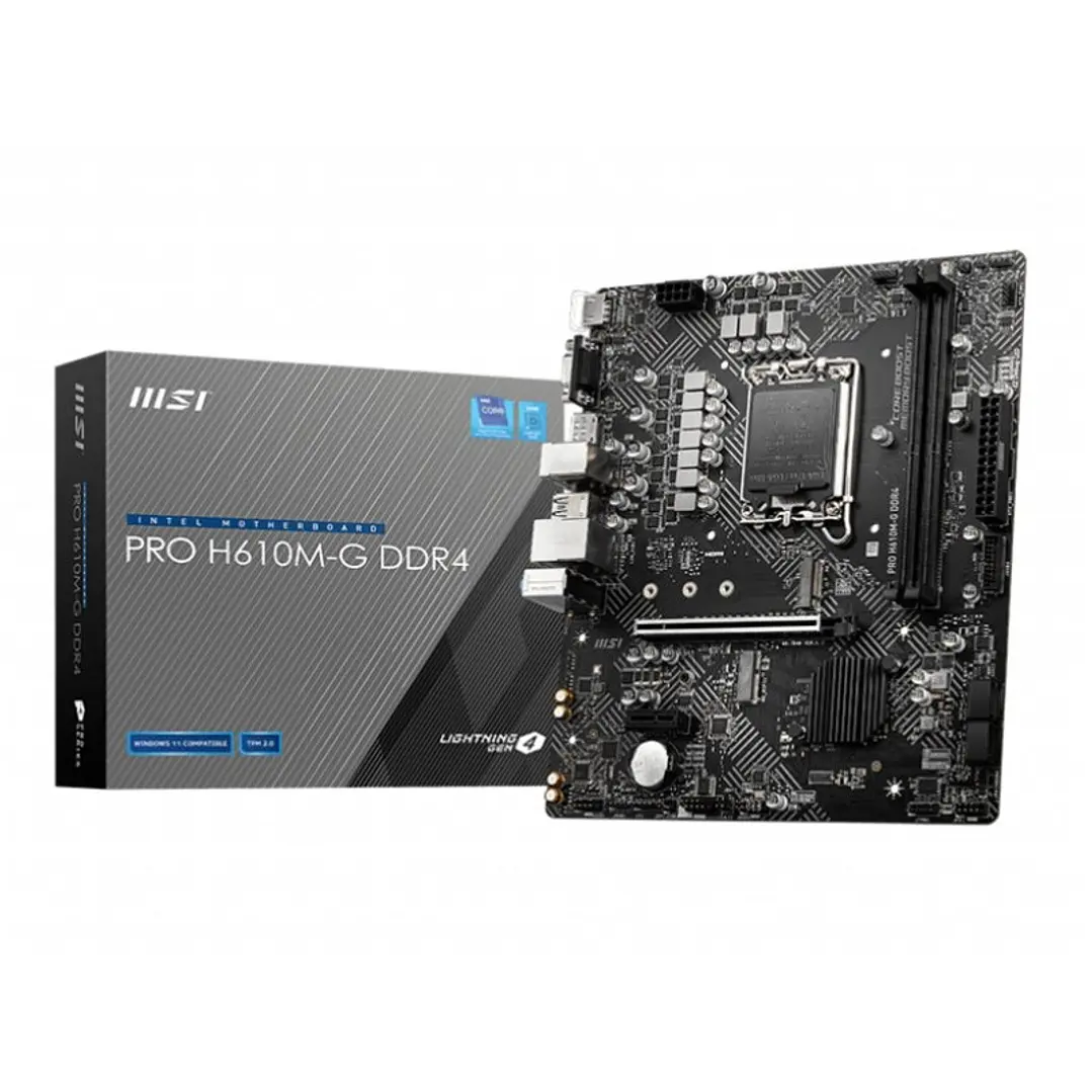 MSI Placa Base PRO H610M-G DDR4 mATX 1700 1
