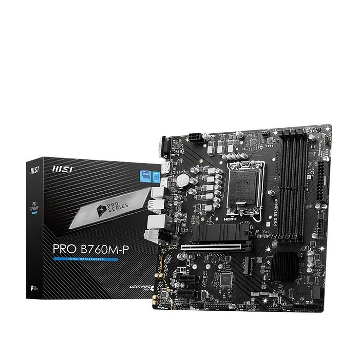 MSI Placa Base PRO B760M-P DDR5 mATX LGA1700 1