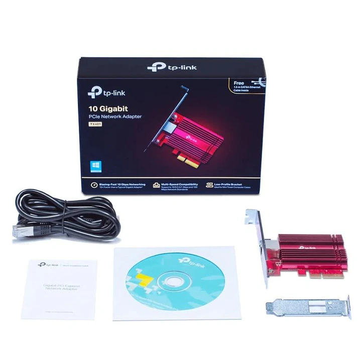 TP-Link TX401 Adaptador Red PCIe 10Gb 4