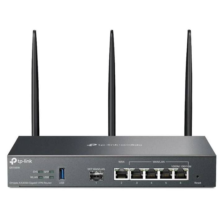 TP-Link ER706W Router WiFi6 Omada AX3000 Doble Ban 1