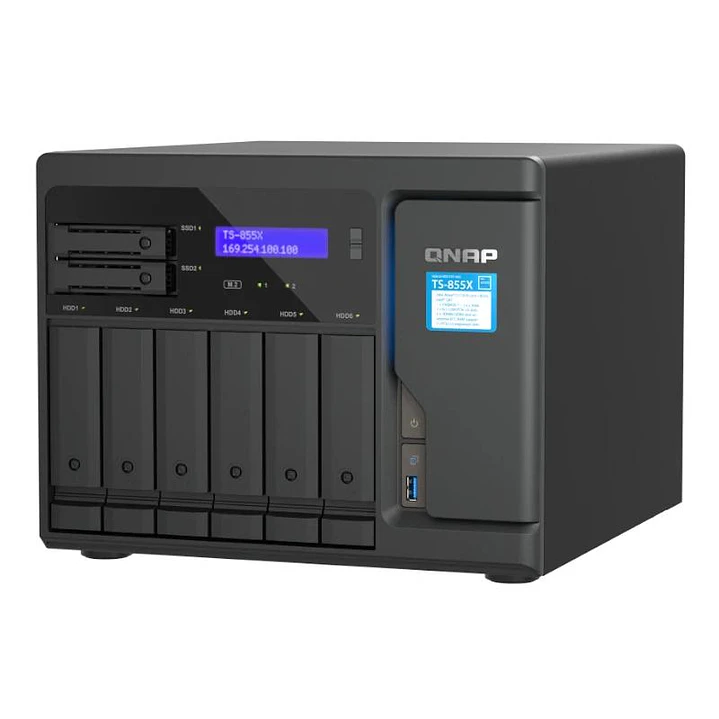 QNAP TS-855X-8G NAS 6+2 Bay 2x2.5GbE 4xUSB 3