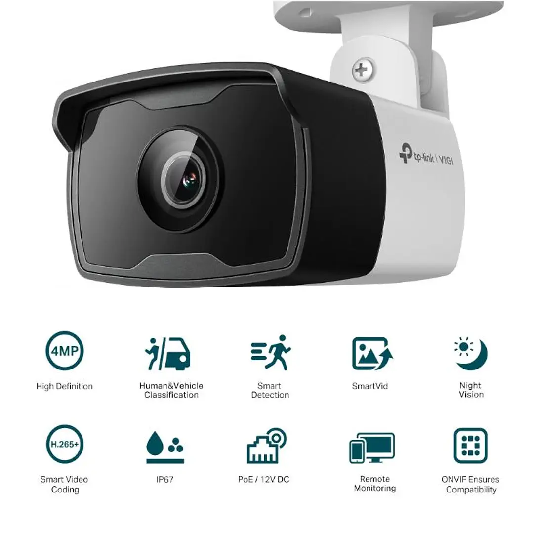 VIGI Cámara IP Bullet C340I 4MP Plástico IR 6mm 2