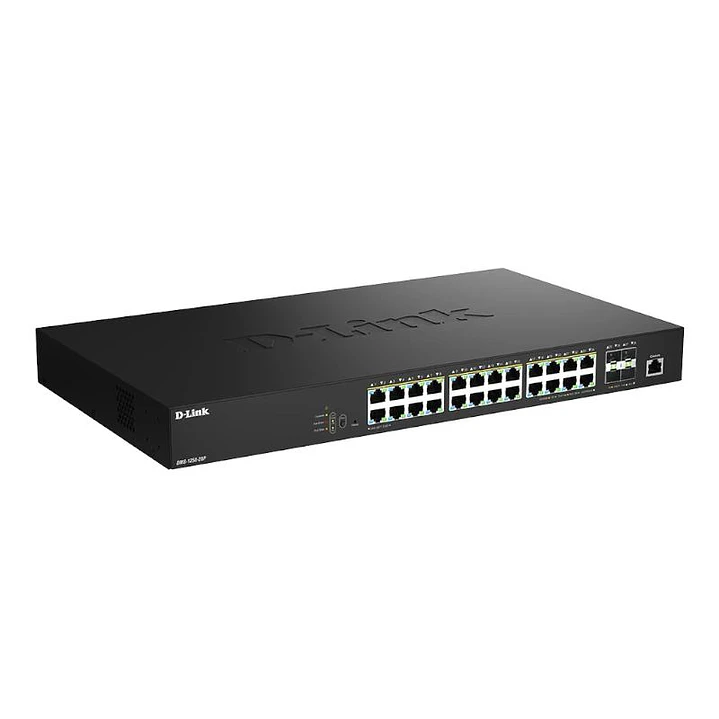 D-Link DMS-1250-28P/E Switch 24mG PoE 4x10 SFP+ 2