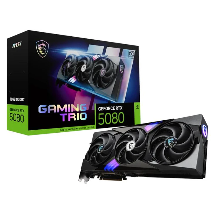 MSI VGA NVIDIA RTX 5080 16G GAMING TRIO OC DDR7 2