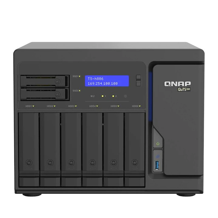QNAP TS-H886-D1602-8G NAS 4+2-Bay 4x2.5GbE 2