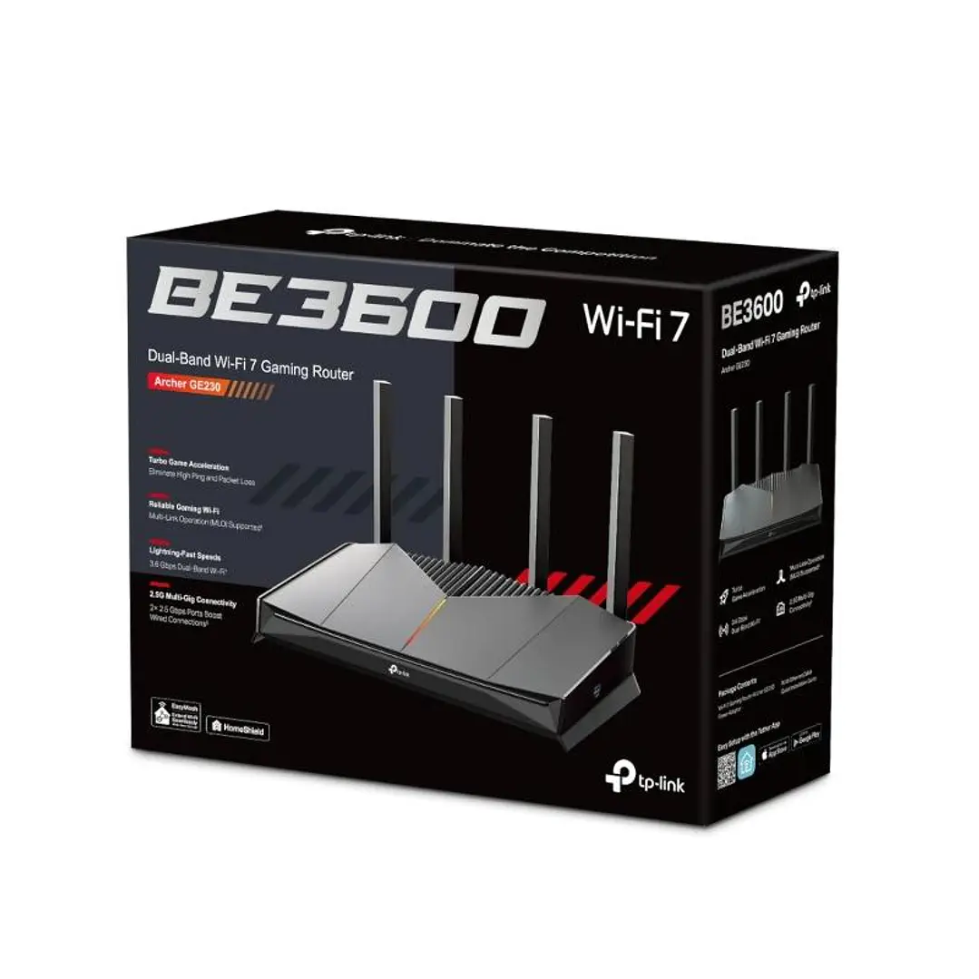 TP-Link Archer GE230 Router Gaming WiFi 7 2x2.5mGb 4
