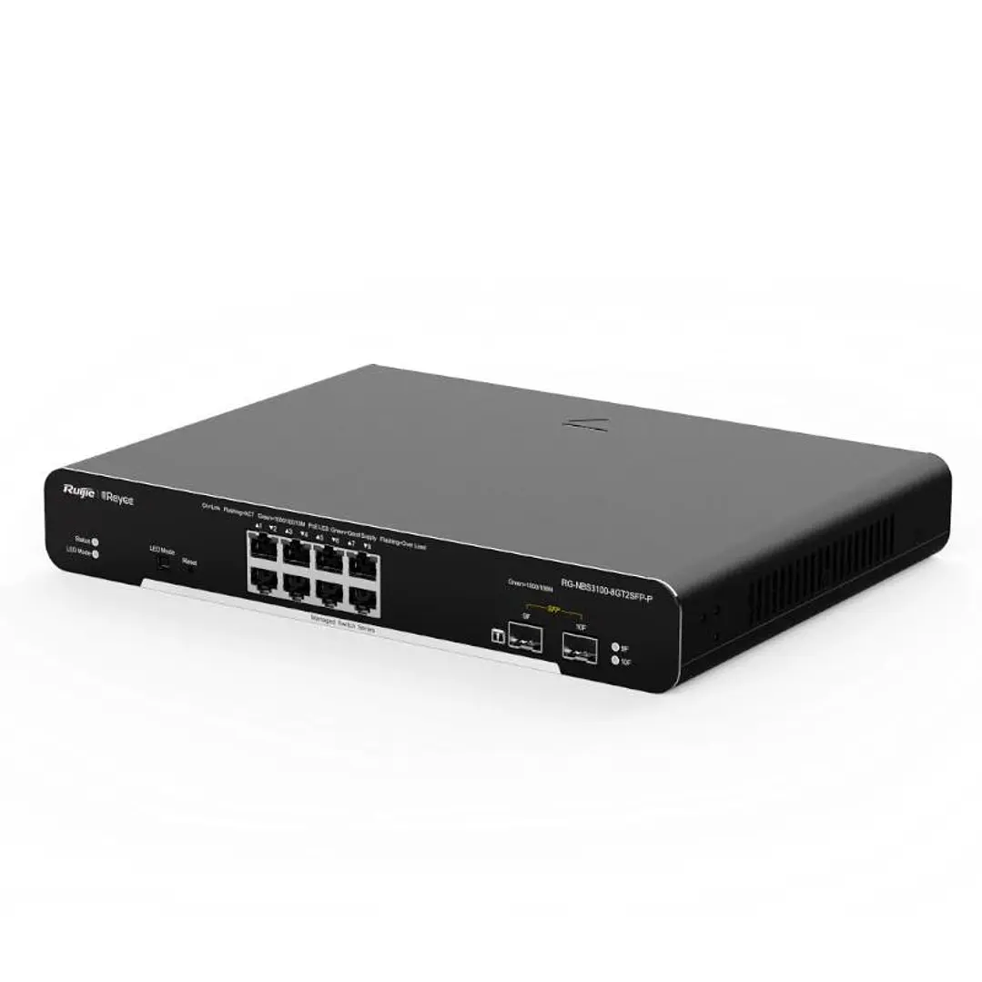 Reyee Switch L2 8xGb PoE+ 2xSFP Slots Rack 3
