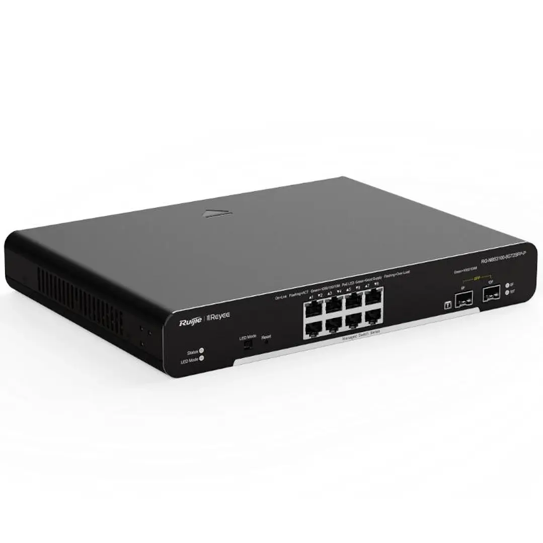 Reyee Switch L2 8xGb PoE+ 2xSFP Slots Rack 4