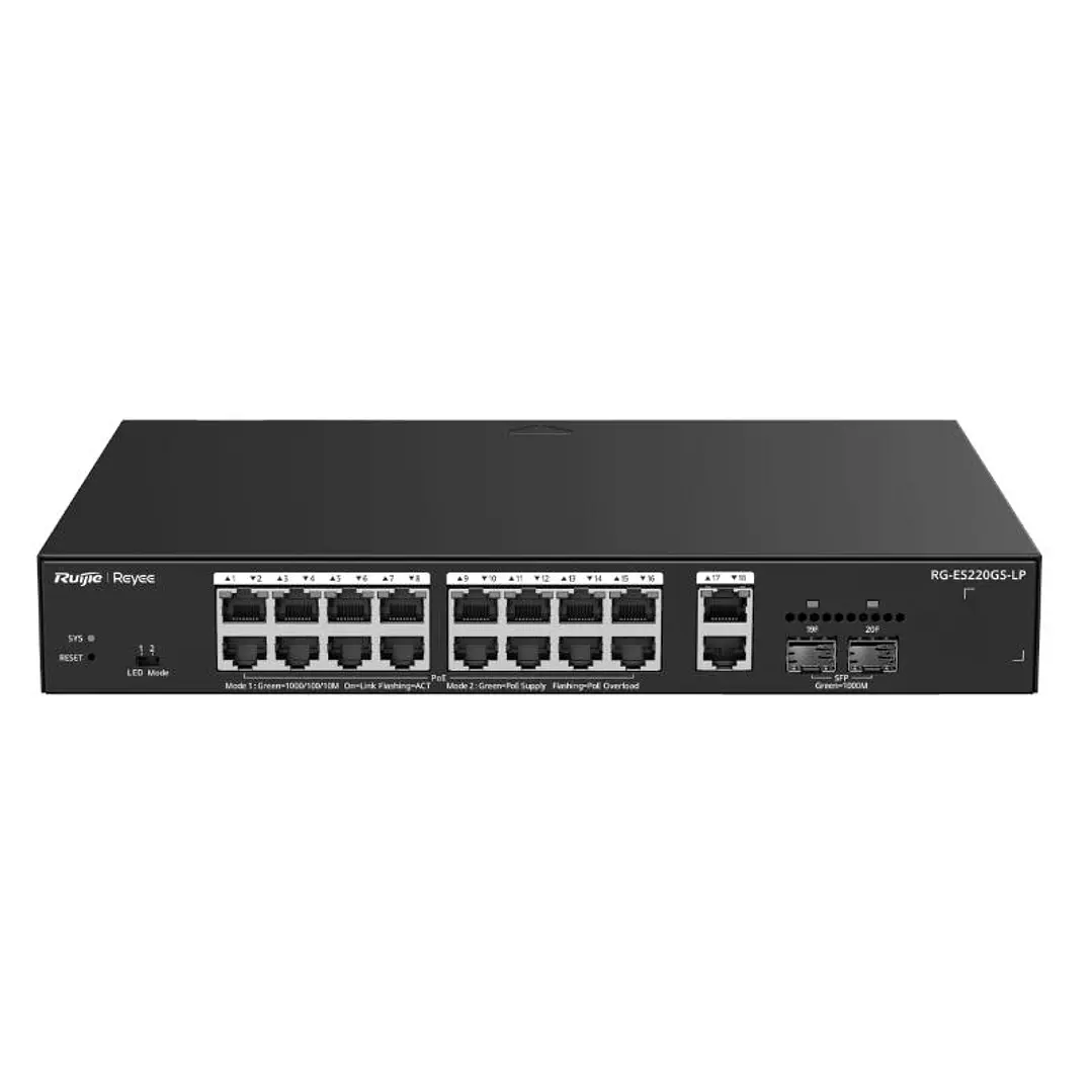 Reyee ES220GS-LP Switch 18xGbE (16 PoE) 130W 2xSFP 1