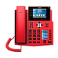 Fanvil X5U Rojo 16 líneas SIP 1 pantalla lateral - Miniatura 1