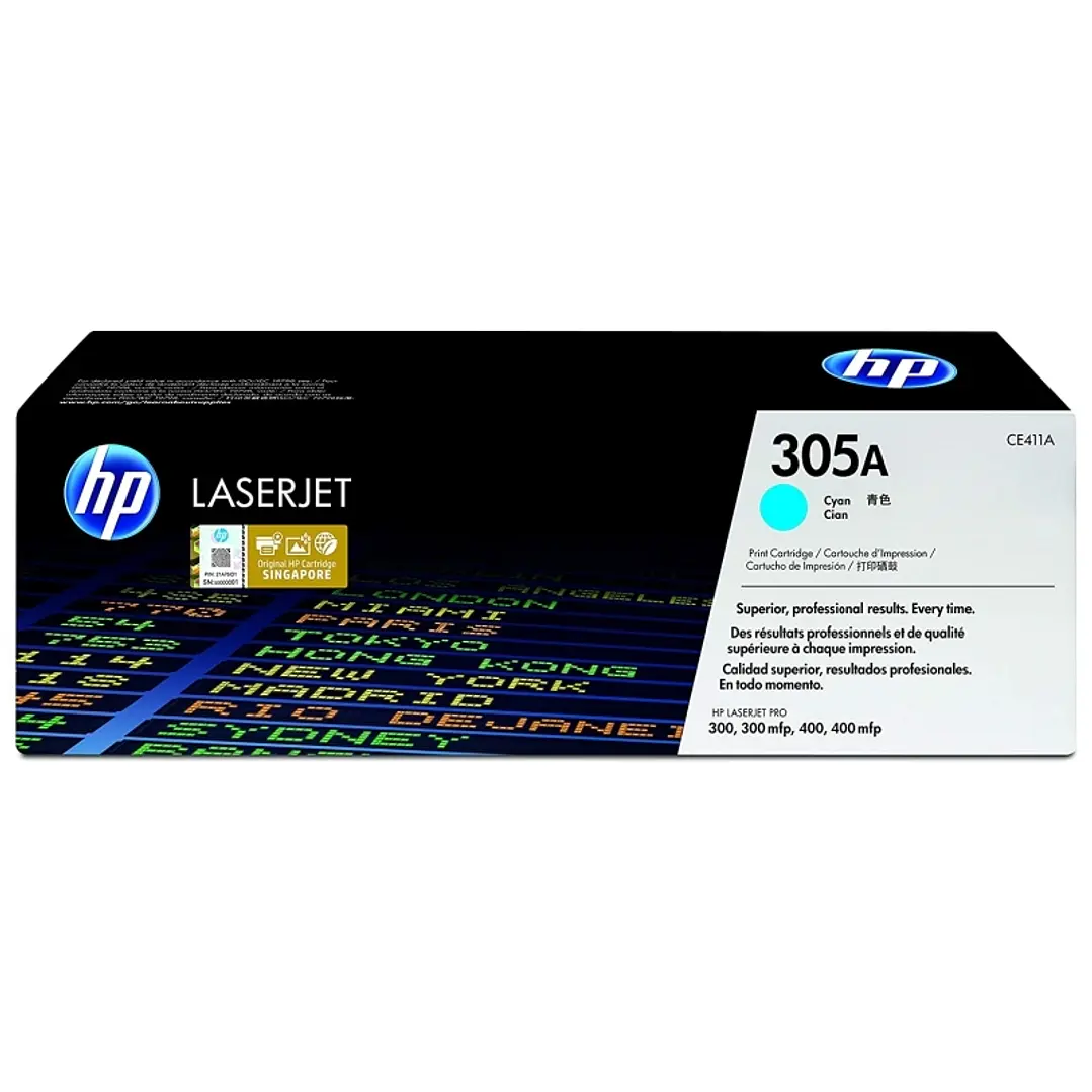 HP Tóner 305A  Cyan 1