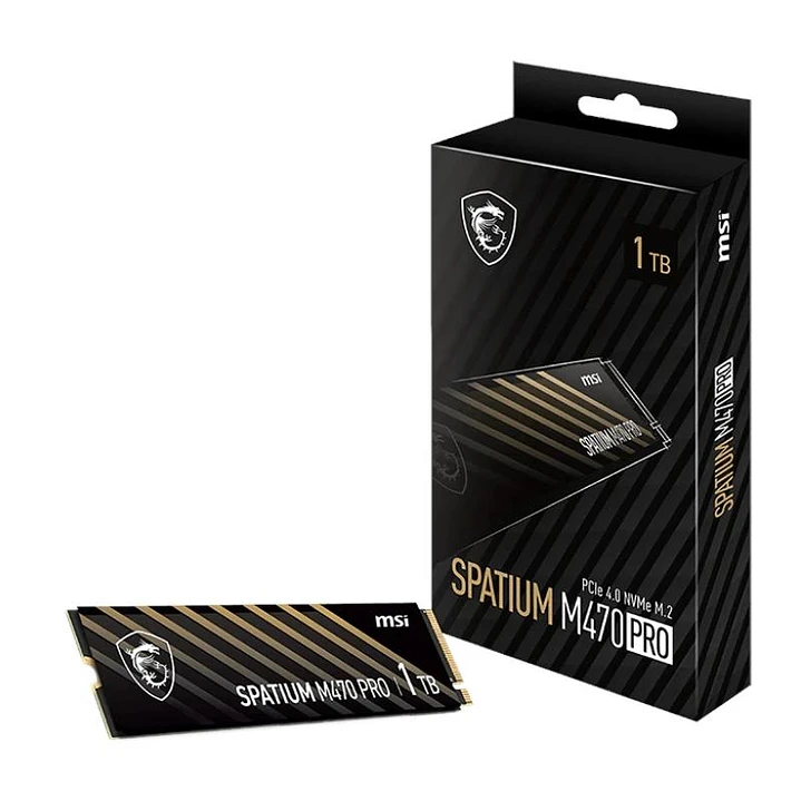 MSI SSD Spatium M470 Pro 1Tb PCIe 4.0 NVMe 6000Mbs 1