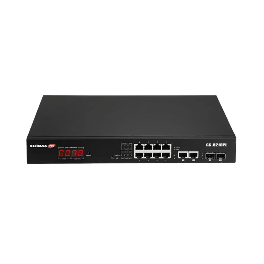 Edimax GS-5210PL Switch 10xGb PoE+ 2xSFP Surve 1