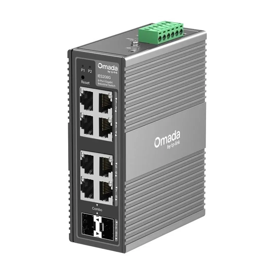 TP-Link IES208G Switch Industrial 6xG 1xSFP 2xCom 1