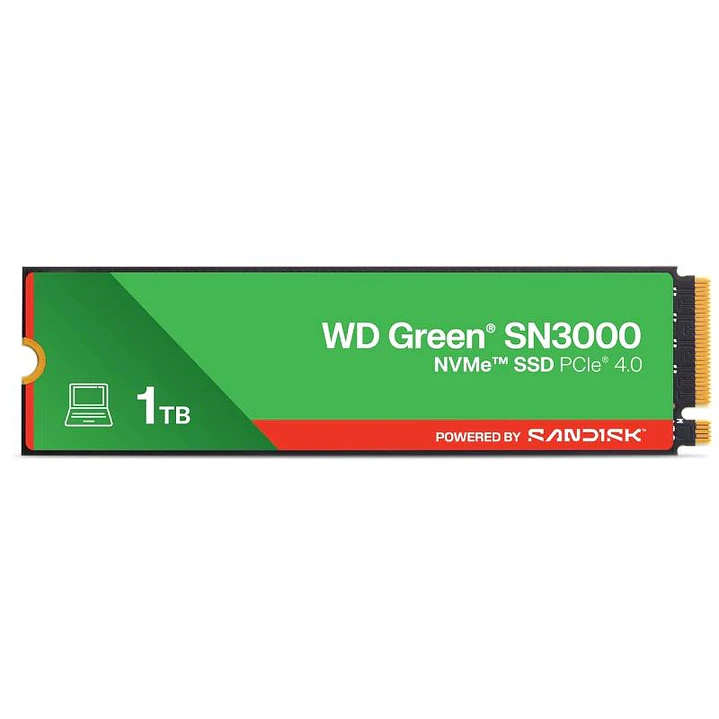 WD Green SN3000 SSD 1TB PCIe Gen4  NVMe 3