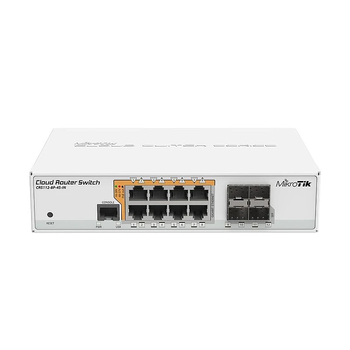 MikroTik CRS112-8P-4S-IN Switch 8xGB 4xSFP L5 1