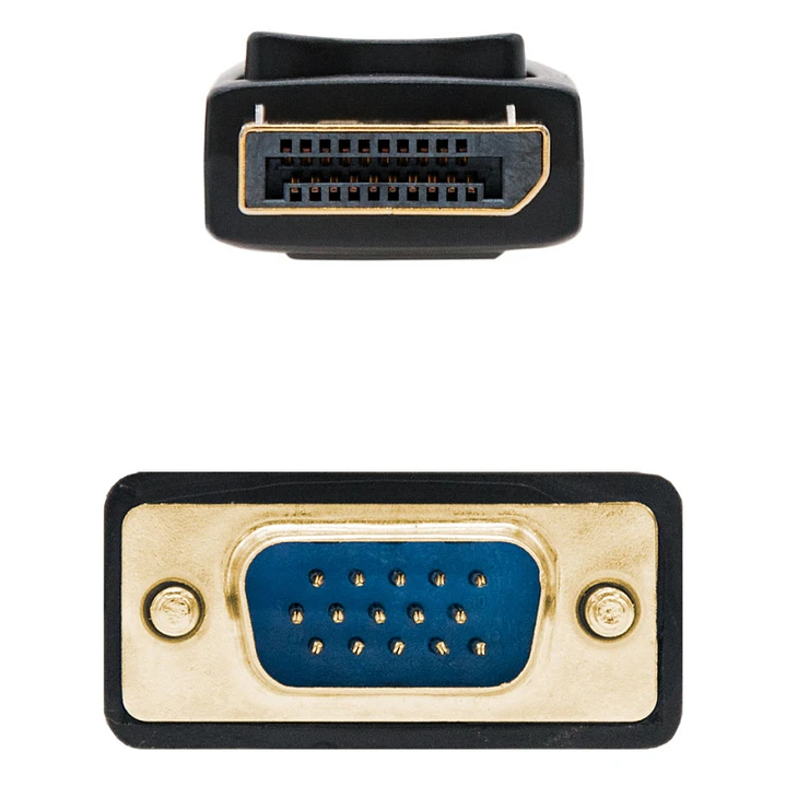 Nanocable Cable Conversor DP a VGA negro, 2 M 3