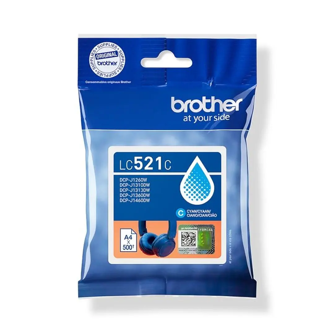 Brother Cartucho LC521C Cian 1