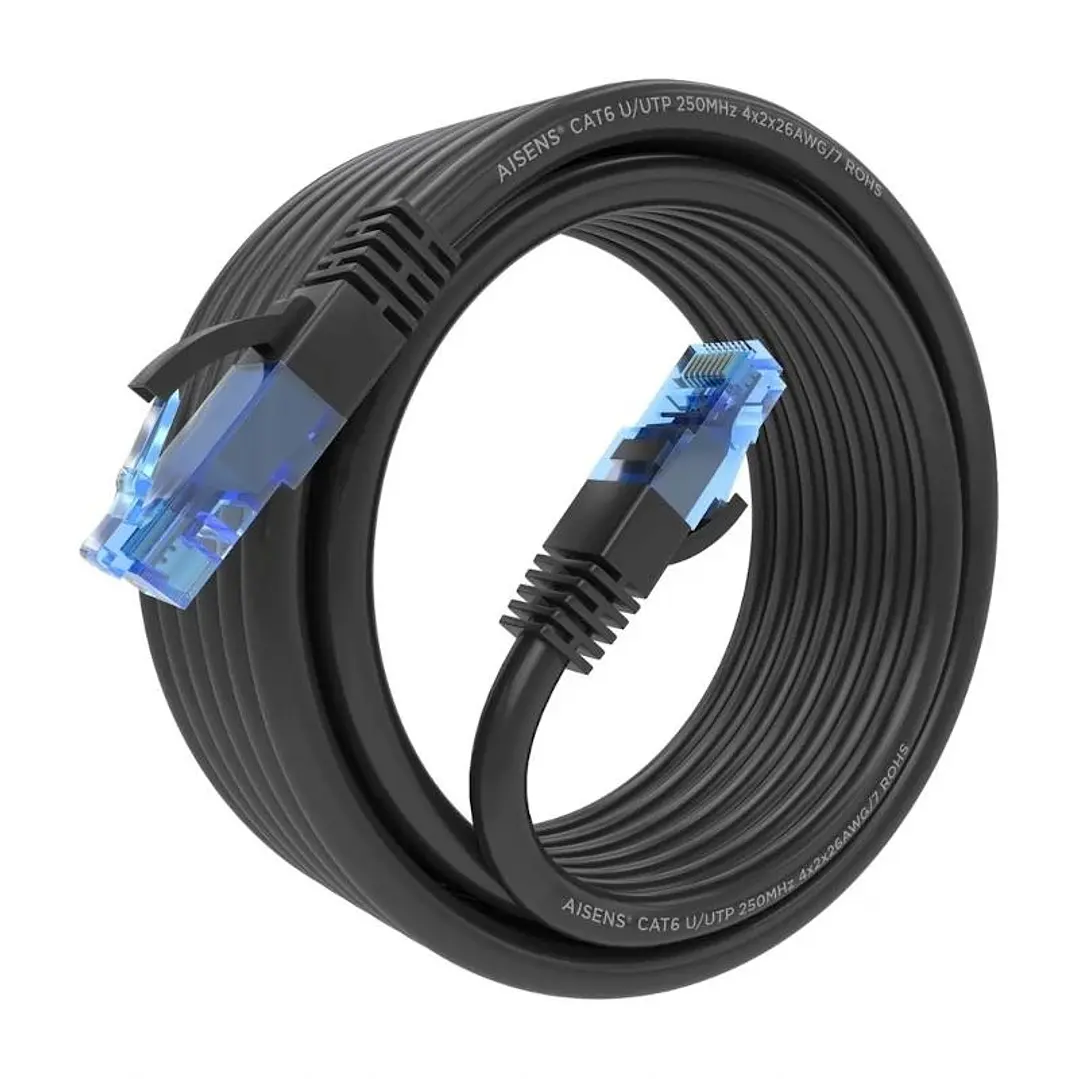 Aisens Cable RJ45 CAT.6 UTP AWG26 CCA Negro 5.0M 1