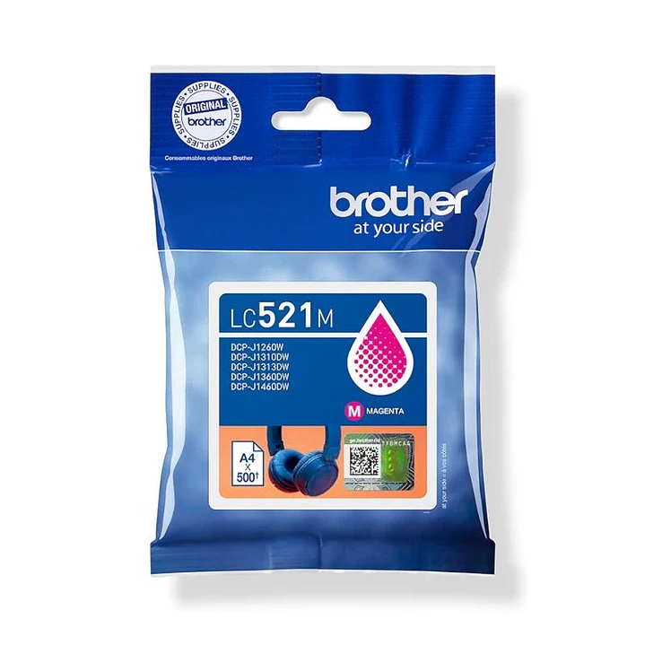Brother Cartucho LC521M Magenta 1