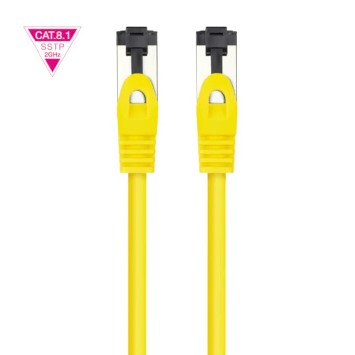 Nanocable Cable red Cat. 8.1 2GHZ SSTP Amarillo 1m 3