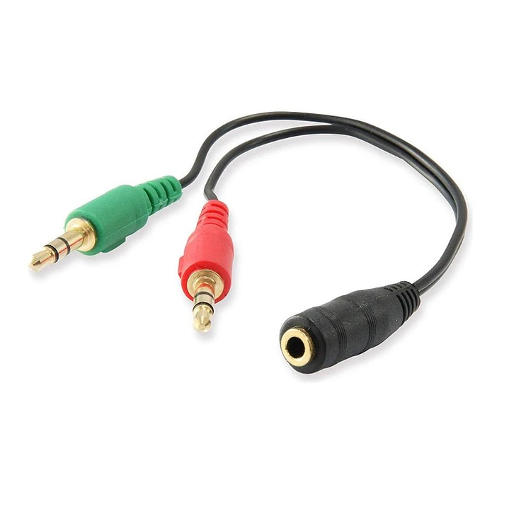 Ewent Cable Audio Jack 3,5/H-2 Jack 3,5/M - 0,15mt 1
