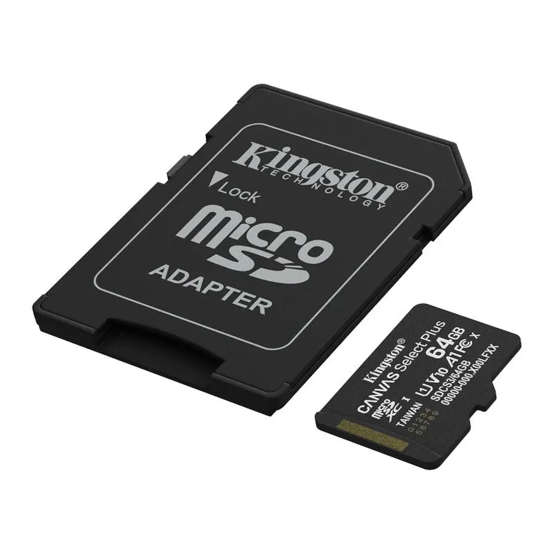 Kingston SDCS3/64GB microSDXC Gen3 100MB/s A1 2