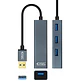 Nanocable Hub USB 3.0 4 x USB 3.0 10cm. Gris - thumbnail 3