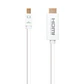 Nanocable Cable Conversor Mini DP/ HDMI 2 M Blanco - Thumbnail 2