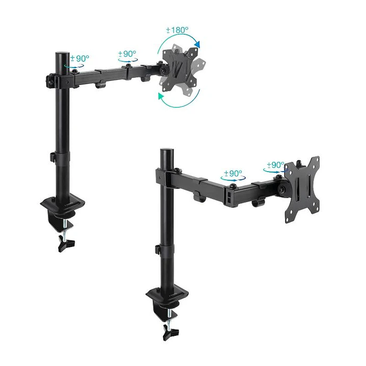 Tooq Soporte mesa DB1801TN-B 1 brazo 17-32